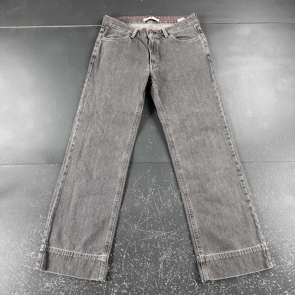VTG Tommy Hilfiger Jeans Womens 6 (30x30) Gray Relaxed Fit Y2K Preppy Chic EUC